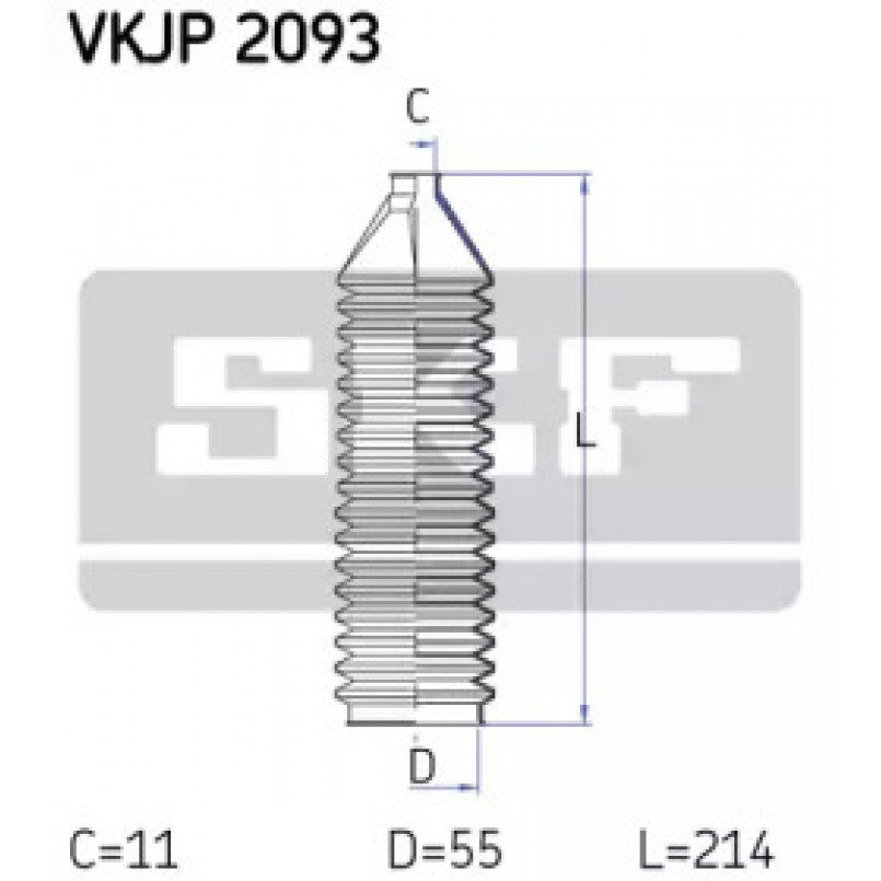 VKJP 2093 SKF - Пильовик привідного валу